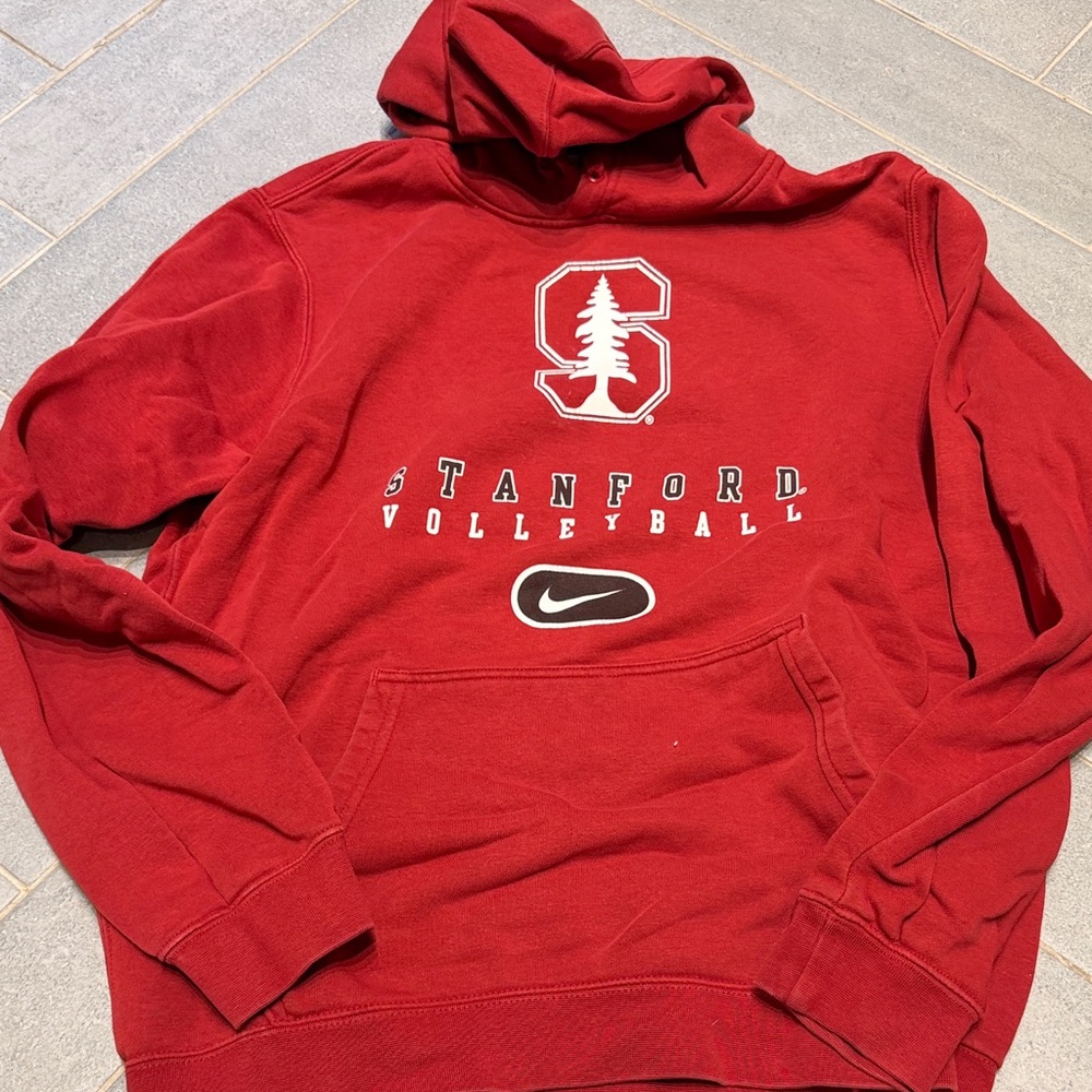 Nike Red / maroon Stanford Volleyball Pullover Hoodie